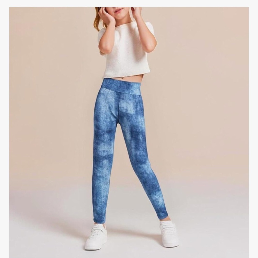 6 Pack Girls Leggings Basic Full Length Leggings for Kids (071) - Picture 3 of 6